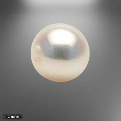 6.25 Ratti White Pearl Gemstone Certified Moti Stone for Man and Woman with Lab Certificate-thumb0