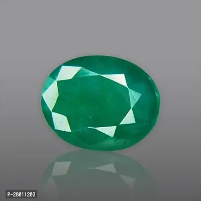 6.25 Ratti    Natural Certified Zambian Emerald/Panna Stone for Men and Women-thumb0