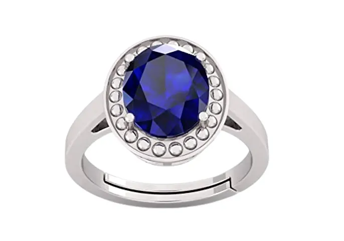 Trendy Blue Stone Ring For Men