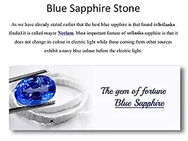 12.25 Ratti Natural Blue Sapphire Adjustable Gemstone Ring for Unisex-thumb2