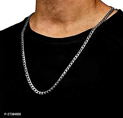 Silver Plated Minimal Chain For Men-thumb3