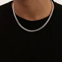 Silver Plated Minimal Chain For Men-thumb1