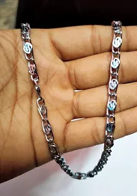 CLASSY STYLISH SILVER PLATED SS CHAIN FOR MEN/WOMEN-thumb3