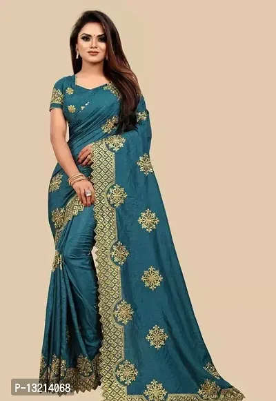 Stylish Fancy Georgette Saree With Blouse Piece For Women-thumb0