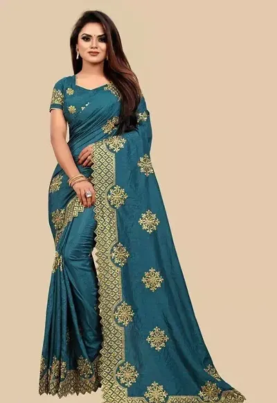 Stylish Art Silk Saree with Blouse piece