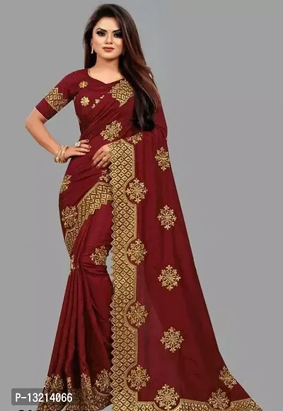 Stylish Fancy Georgette Saree With Blouse Piece For Women-thumb0