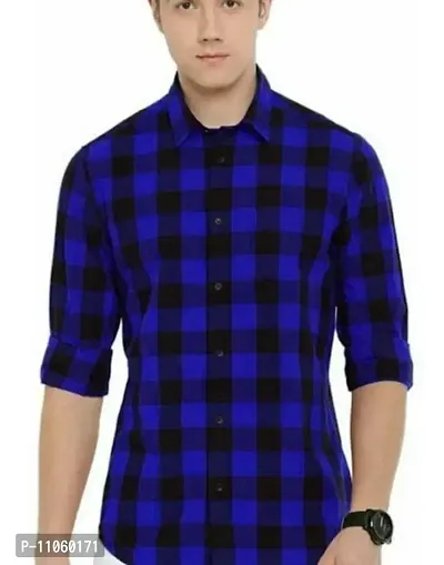 Classic Cotton Checked Casual Shirts for Men-thumb0