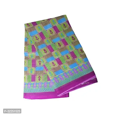 Stylish Cotton Saree Without Blouse Piece For Women-thumb0