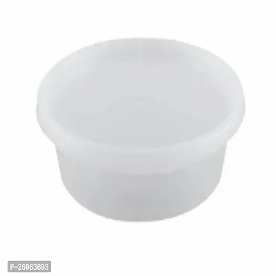 Transparent/White Container - 500ml (Pack of 25 Piece), Food Storage Microwave safe, Freezer safe Containers with transparent Lid for Kitchen, Restaurants, Delivery, Packaging Box-thumb3