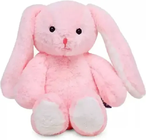 BESTLOOK Big Ear Bunny teddy bear soft toy for girls Pink Teddy - 45 cm  (Pink)