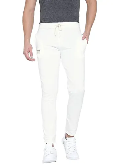Hubberholme Men's Cotton Blend Slim Fit All Season Wear Track Pants (Solid)