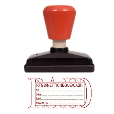 Bhajanlal Greenery Paid with Details Pre Ink Stamp (RED Color)