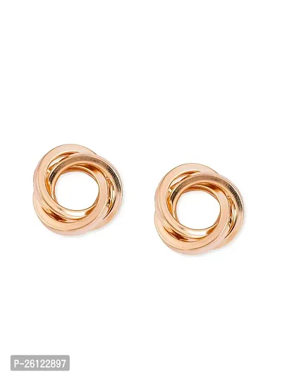 Attractive Western  Ethnic Gold Stud Earrings For Women's  Girl's  | Size : Adjustable  Alloy Drops  Danglers