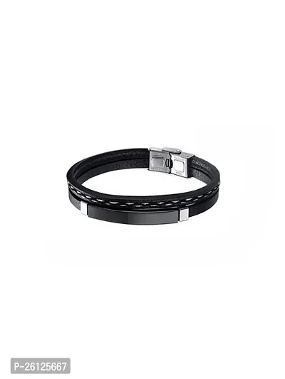 Unique  Black Titanium Plated Lightweight Bracelet For Men's  Boys I Size Adjustable I Wear Any Occasion.