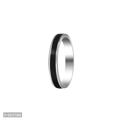 Valentine Gift Ring For Men's  Boy's I Size : 16, Black I Everyday Wear I Stainless Steel Ring-thumb0