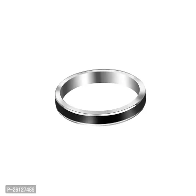 Valentine Gift Ring For Men's  Boy's I Size : 16, Black I Everyday Wear I Stainless Steel Ring-thumb2