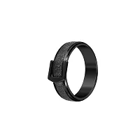 Black Shiny Memorable Gift For Men's  Boy's I Size : 18 I For Any Occasion I Stainless Steel Titanium Plated Ring-thumb1