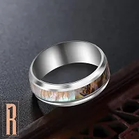 Special Occasion Gift For Mens  Boys I Size : 20, Multicolor I Everyday Wear I Stainless Steel Silver, Titanium Plated Ring-thumb2