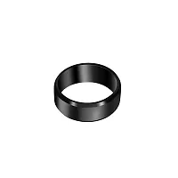 Black Shiny Finish Sleek Comfortable Ring For Men's  Boy's I Size : 20 I Stainless Steel Titanium Plated Ring-thumb1