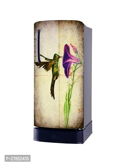 Painting Design Fridge Sticker Medium Self Adhesive Sticker Multicolor Pvc Vinyl 120X60-thumb0