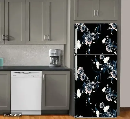 Abstract Design Flower Fridge Sticker Fridge Wrap Decorative Sticker