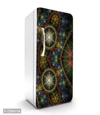 Abstract Design Colorfull Decorative Fridge Sticker Multicolor Vinyl 120X60-Sd_Aefs444-thumb0