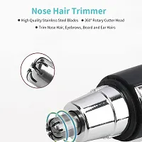 TFW Electric Nose Hair Trimmer for Men  Women | Dual-edge Blades | 3 IN 1 Eyebrow Trimmer |Painless Nose and Ear Hair Remover Trimmer Eyebrow Clipper, Beard Waterproof-thumb4