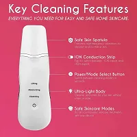 TFW Ultrasonic Shovel Machine for Facial Skin Scrubber Lifting Moisturizing  Cleansing Skin Dirt Blackhead Remover Peeling Tool,Pore and Exfoliator, Comedone Extractor Treatment-thumb4