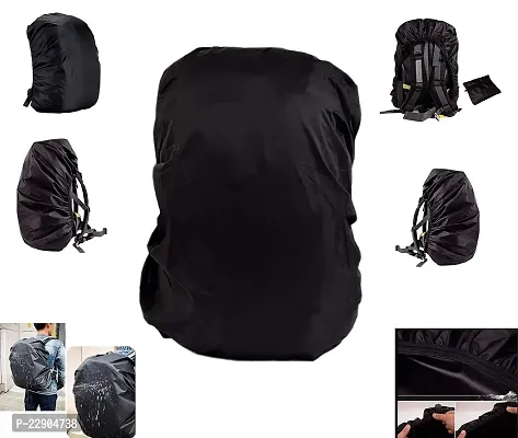 KENDRICK 100% Waterproof 40L to 60L Rain Cover for Backpack Bags Rubberized Material, Dust Proof, Rainproof Dustproof Protector Raincover Elastic Adjustable Specially for Trekking Black-thumb5