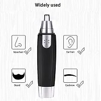 KENDRICK Painless Electric Nose and Ear Hair Trimmer Eyebrow Clipper | 3 in 1 Electric Nose Hair Trimmer for Men Women | Dual-edge Blades, Waterproof-thumb2