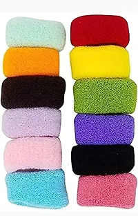 Thick Hair Rubber Bands | Bun Ponytail Holders | Multi-Color Extra Soft for Girls and Women Hair Scrunchy Rubber Band for Girls  Women-thumb3