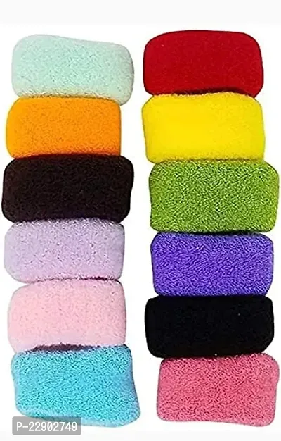 Thick Hair Rubber Bands | Bun Ponytail Holders | Multi-Color Extra Soft for Girls and Women Hair Scrunchy Rubber Band for Girls  Women-thumb4