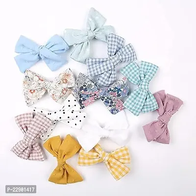 TFW Stylish Hair Accessories, Hair Bows, Ribbon Bows with Alligator Clip/ Hair Pins/ Hair Clips For Toddlers/Kids/ Baby/ Girls/Women MULTICOLOR-thumb0