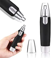 KENDRICK Painless Electric Nose and Ear Hair Trimmer Eyebrow Clipper | 3 in 1 Electric Nose Hair Trimmer for Men Women | Dual-edge Blades, Waterproof-thumb3