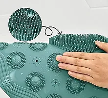 KENDRICK Silicone Bath Massage Back Cushion Mat, Shower Foot Cleaner Scrubber Foot Brush Massager Pad Non Slip Suction Cup Exfoliating Dead Skin Foot Mat for Shower-thumb1