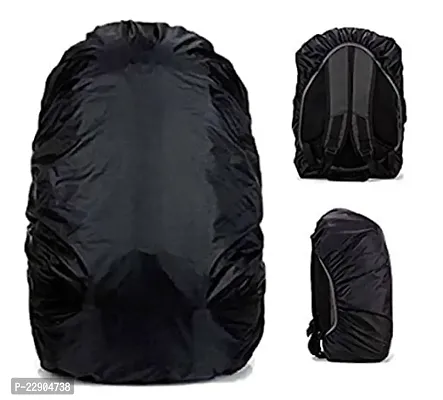 KENDRICK 100% Waterproof 40L to 60L Rain Cover for Backpack Bags Rubberized Material, Dust Proof, Rainproof Dustproof Protector Raincover Elastic Adjustable Specially for Trekking Black-thumb0