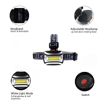 UDee COB LED Headlamp Headlight Head Lamp Light Torch Flashlight Portable 4 Modes-thumb2