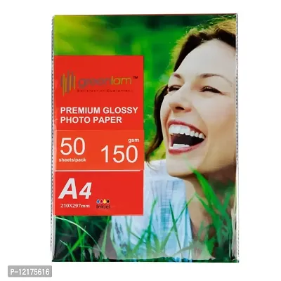 Premium Glossy Photo Paper 150 GSM 50 SHEETS-thumb0