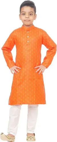 Kids Casual Kurta Pyjama Set For Boys