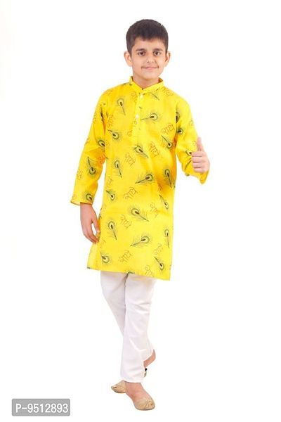 Multicolor Casual Kurta Pyjama Set For Boys