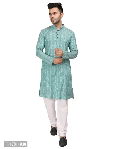 New Latest Kurta Pyjama Set For Man's-thumb0