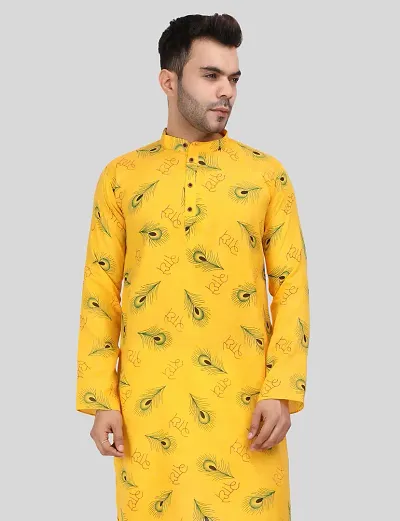 Trendy Cotton Blend Kurtas For Men 