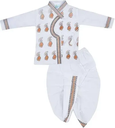 Boys Cotton Kurta Bottom Set