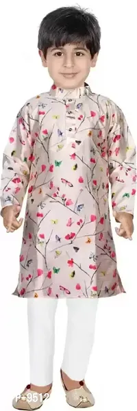 Multicolor Casual Kurta Pyjama Set For Boys-thumb0