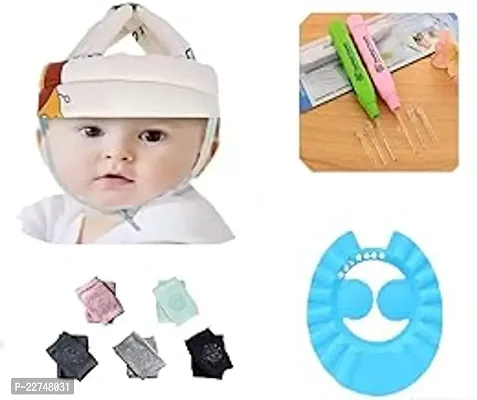 Humpy Kids Baby Head Protector for 1 Year Baby, Learn to Walk Crawling  Baby Knee Pads for Crawling + Baby Ear Pick Cleaner with Flash Light Combo Pack