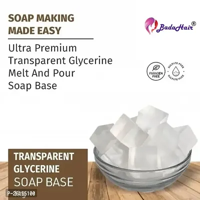 Glycerine Transparent White Soap Base Making Material 1 Kg-thumb0