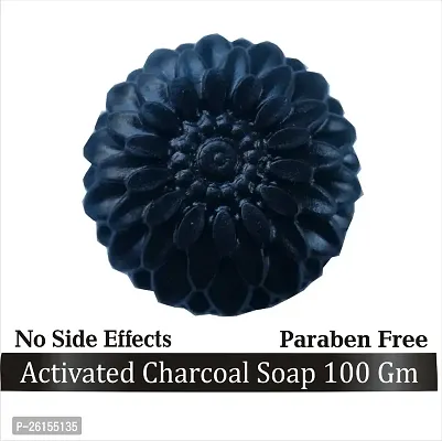 Handmade Chemical Free Charcoal Soap 100 G-thumb0