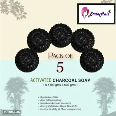 Charcoal Soap For Women Skin Whitening Pimples Blackheads Acne Natural Detox Face Body Soap-thumb0