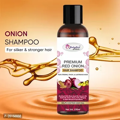 Bada Hair Ayurvedic Shampoo For Hair Fall Control And Hair Growth Made With Red Onion -100Ml