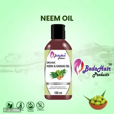 Pure Neem Oil For Hair Skin - Remove Pimples, Acne And Cure Any Fungal Infection From Skin - Best Mosquito Bugs Repellent Spray On Plants Garden 100Ml